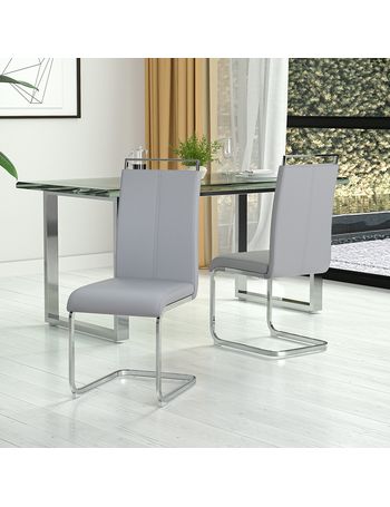 Shop Metro Lane Grey Dining Chairs DealDoodle