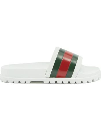 gucci logo rubber slide sandal mens