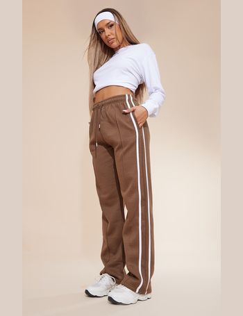 Lemon Double Side Stripe Wide Leg Joggers