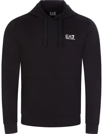 emporio armani ea7 7 lines reflective large logo hoodie