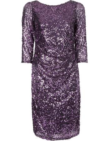 dorothy perkins purple sequin dress