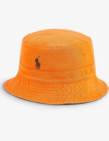 Polo Ralph Lauren, Gecko-Embroidered Bucket Hat, Men, Vintage Khaki