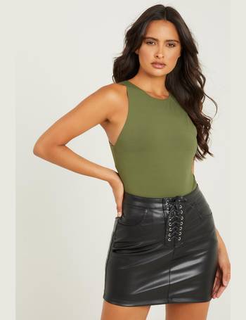 Quiz metallic skirt best sale