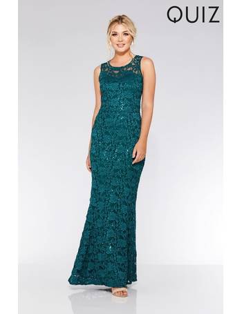 quiz bottle green maxi dress