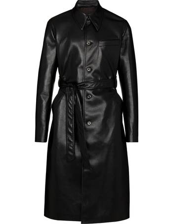 Nanushka Ross Convertible Leather Coat in Black for Men