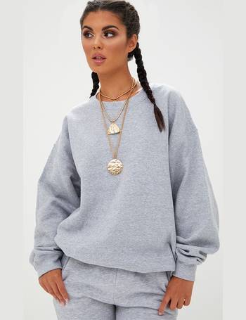 pretty little thing grey sweatshirt