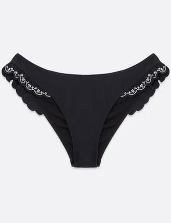 Black V Front Bikini Bottoms