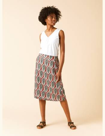 white stuff charlie stripe cotton skirt