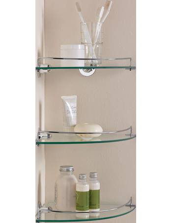 Argos Home Corner Glass and Wire Rack 