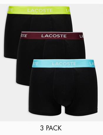 Lacoste Underwear Three Pack Boxer Trunks