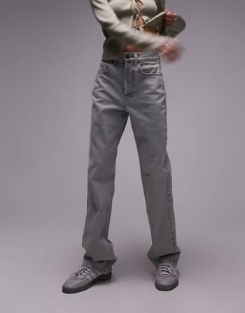 Topshop Tall Kort jeans in bleach, ASOS