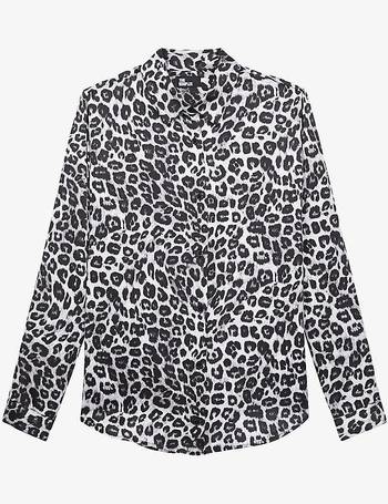 Leopard print technical bra