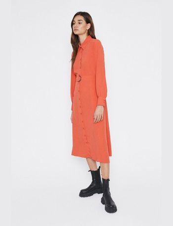 Warehouse chiffon pintuck shirt on sale dress