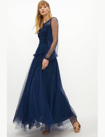 Debenhams blue cheap maxi dress