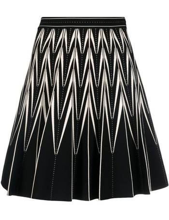 Alexander McQueen Synthetic Womans Black Flared Polyfaille Skirt Save 69% Womens Clothing Skirts Mini skirts 
