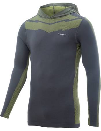 Higher State Mens Seamfree Long Sleeve Top Grey Sports Running Breathable