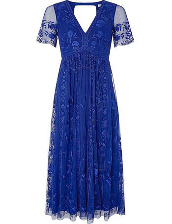 monsoon valentina embroidered midi dress