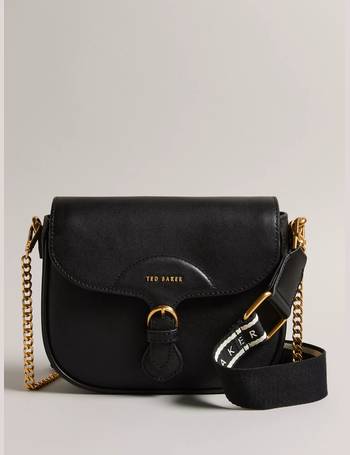 Ted Baker Golnaz Saffiano Leather Bar Detail Cross Body Bag in