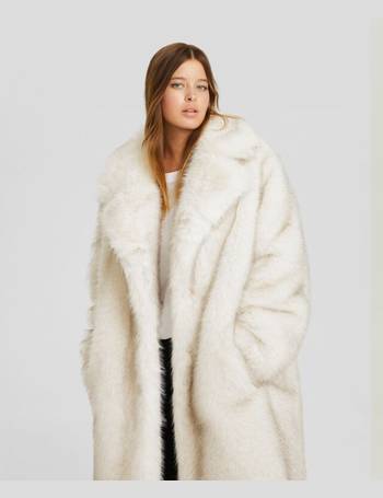 Shop Bershka Women's Faux Fur Coats up to 50% Off