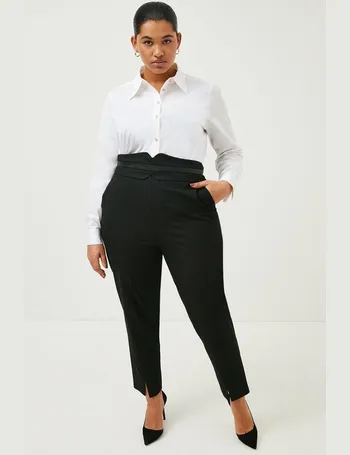 Ponte Slim Leg Flared Trouser