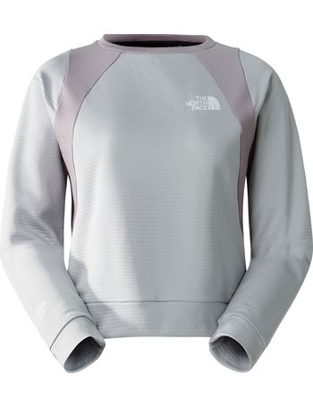 the north face women's slammin fleece crew long sleeve shirt