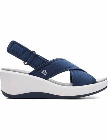 clarks denim sandals