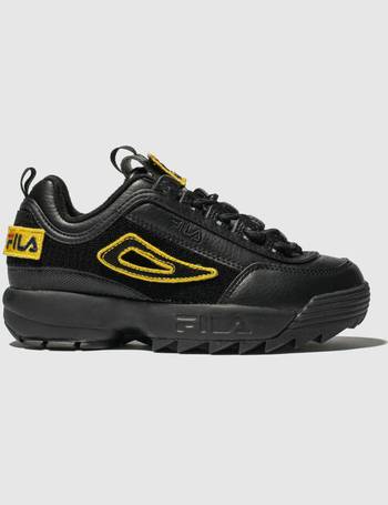 Black fila disruptor sale junior