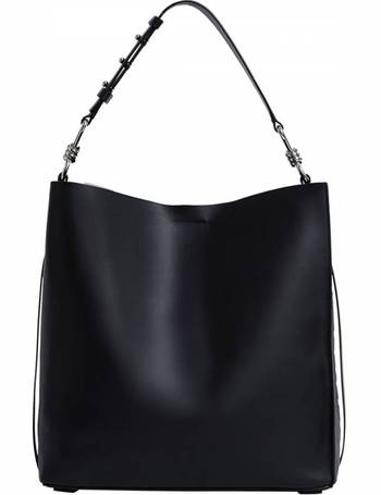 Nina stud north discount south leather tote bag