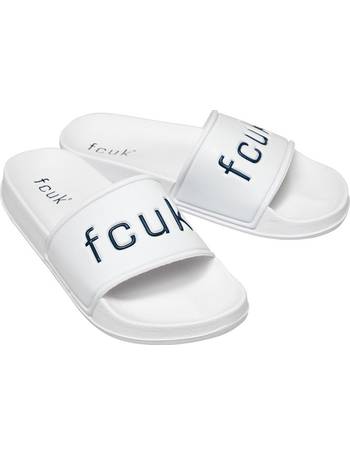 French Connection FCUK Mens Playa Pool Slide Sandals Marine Navy RRPÂ£29.99