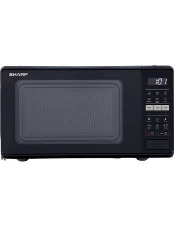 sharp r220dkm 20 litre microwave black