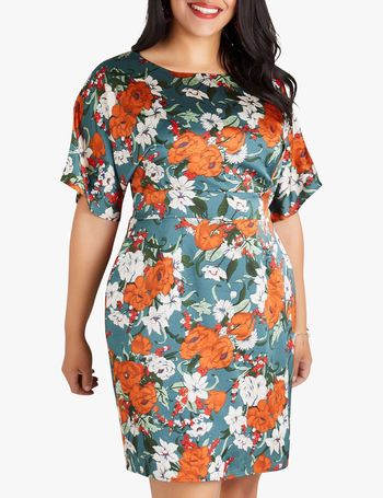 yumi large scale flower kimono dress