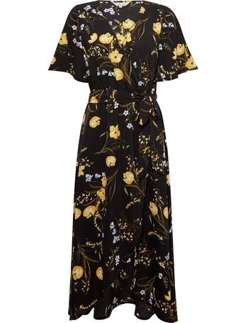 billie and blossom black floral dress