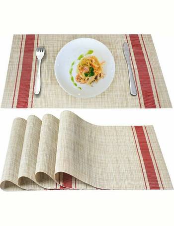 Heat Resistant Non-Slip Placemats for Dining Table Washable