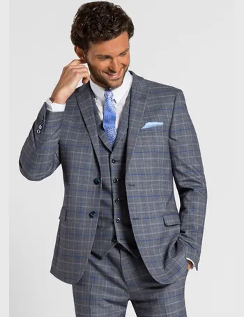 onesix5ive blue check suit