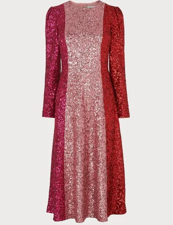 lk bennett green sequin dress