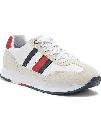 tommy hilfiger mens white trainers