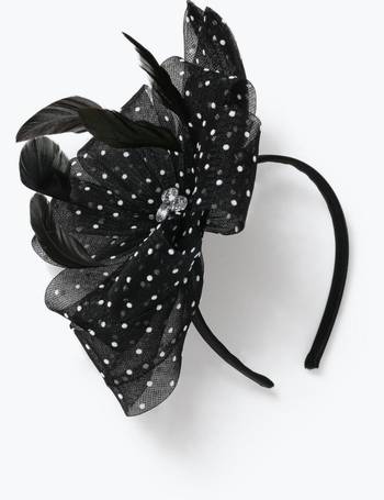 black fascinator debenhams