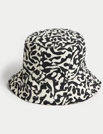 Wide Brim Bucket Hat with Linen