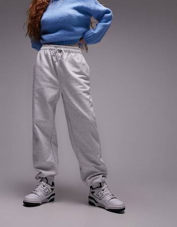 Topshop seamed jogger flare in grey