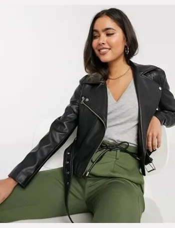 stradivarius faux leather jacket