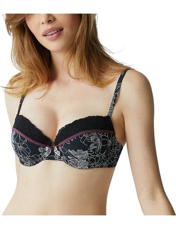 Variance underwire padded bra with eyelet lace