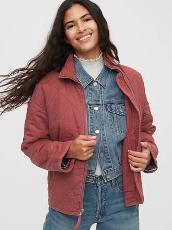 gap quilted jacket womens