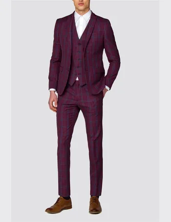 red herring burgundy suit