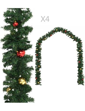 Shop OnBuy Christmas Garland with Lights | DealDoodle