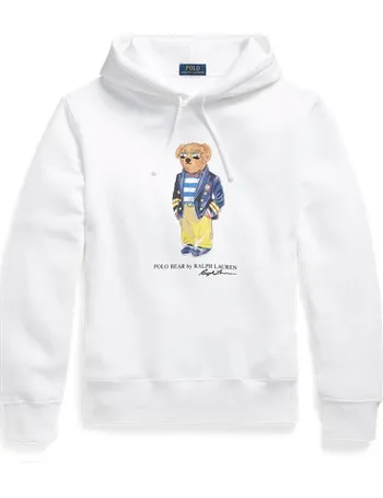 ralph lauren white bear hoodie