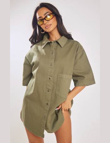 Shop PrettyLittleThing Women's Petite Shirt Dresses up to 80% Off