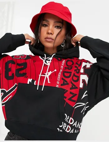 red jordan hoodie women's