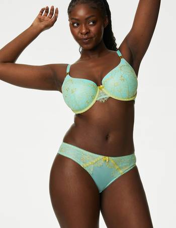 Joy Lace Padded Non Wired Plunge Bra A-E, Boutique