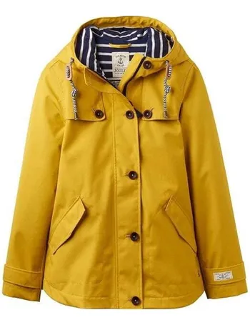 Joules waterproof hooded jacket with online toggle