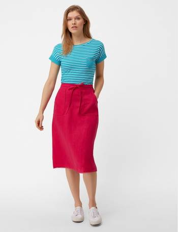 white stuff charlie stripe cotton skirt